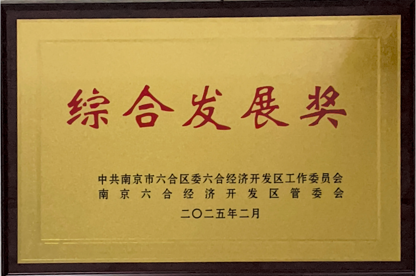 江苏狼博管道制造有限公司荣获南京六合经济开发区“综合发展奖”